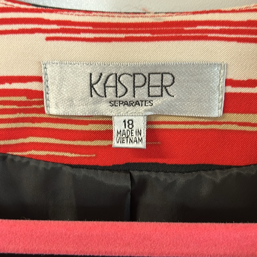 3 pieces Kasper including 3/4 length jacket plus 2 knit tops .  Tops NWT - Picture 2 of 15